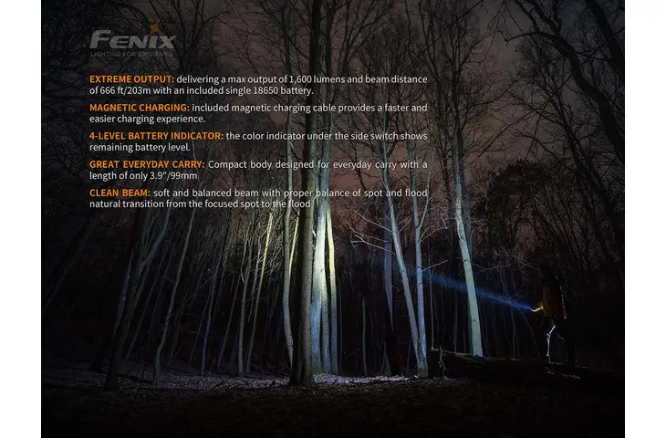 Fenix E30R Rechargeable Flashlight - view 3